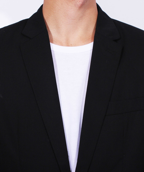 ８(eight)（エイト）の「スーツ生地テーラードジャケット（テーラードジャケット・メンズ・ワイン/ネイビー/ブラック/グレー/ベージュ・LARGE/X-LARGE/MEDIUM/SMALL/XX-LARGE）」の13枚目の写真