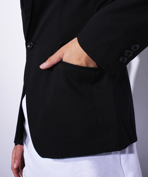 ８(eight)（エイト）の「スーツ生地テーラードジャケット（テーラードジャケット・メンズ・ワイン/ネイビー/ブラック/グレー/ベージュ・LARGE/X-LARGE/MEDIUM/SMALL/XX-LARGE）」の19枚目の写真