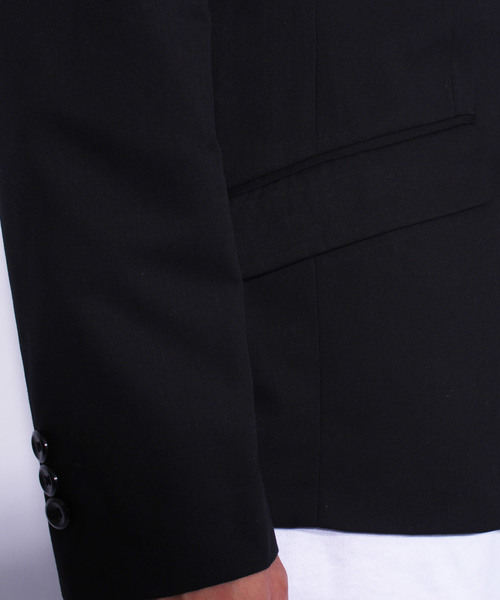 ８(eight)（エイト）の「スーツ生地テーラードジャケット（テーラードジャケット・メンズ・ワイン/ネイビー/ブラック/グレー/ベージュ・LARGE/X-LARGE/MEDIUM/SMALL/XX-LARGE）」の21枚目の写真