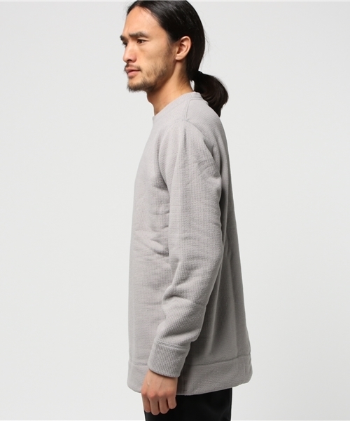 Denime（ドゥニーム）の「サーマルフリースクルーネックトップス（スウェット・メンズ・ネイビー/グレー/ホワイト・LARGE/MEDIUM/X-LARGE）」の9枚目の写真