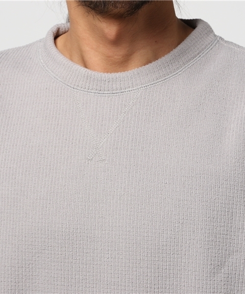 Denime（ドゥニーム）の「サーマルフリースクルーネックトップス（スウェット・メンズ・ネイビー/グレー/ホワイト・LARGE/MEDIUM/X-LARGE）」の11枚目の写真