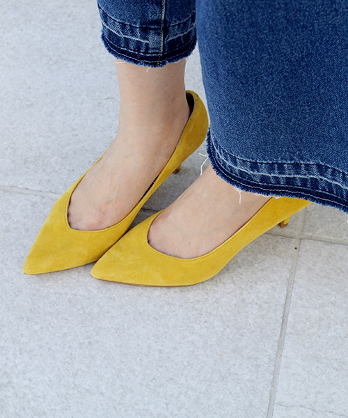 laboratory work(ラボラトリーワーク)の「ベーシック シンプルスエードパンプス(パンプス・レディース・ベージュ/イエロー/ピンク・MEDIUM/LARGE)」の3枚目の写真