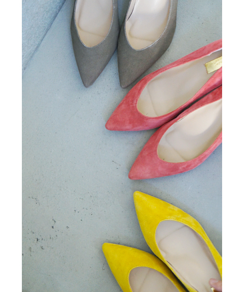 laboratory work(ラボラトリーワーク)の「ベーシック シンプルスエードパンプス(パンプス・レディース・ベージュ/イエロー/ピンク・MEDIUM/LARGE)」の17枚目の写真