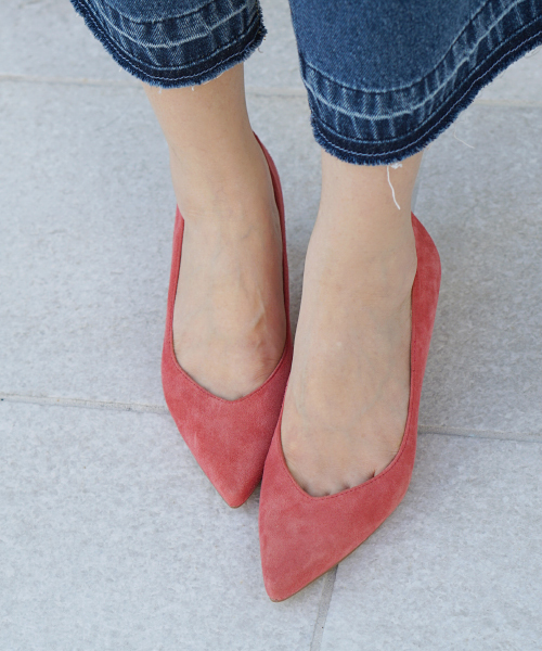 laboratory work(ラボラトリーワーク)の「ベーシック シンプルスエードパンプス(パンプス・レディース・ベージュ/イエロー/ピンク・MEDIUM/LARGE)」の21枚目の写真