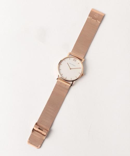 Paul Hewitt（ポールヒューイット）の「△＜PAULHEWITT（ポールヒューイット）＞SAILOR メッシュ ホワイト 時計36mm（アナログ腕時計・レディース・ゴールド/シルバー・FREE）」の4枚目の写真