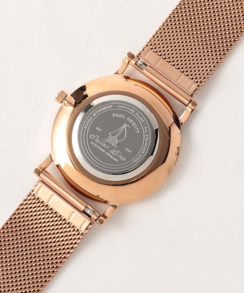 Paul Hewitt（ポールヒューイット）の「△＜PAULHEWITT（ポールヒューイット）＞SAILOR メッシュ ホワイト 時計36mm（アナログ腕時計・レディース・ゴールド/シルバー・FREE）」の6枚目の写真