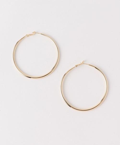 Another Edition（アナザーエディション）の「ベーシックフープピアス（ピアス（両耳用）・レディース・ゴールド/シルバー・FREE）」の2枚目の写真