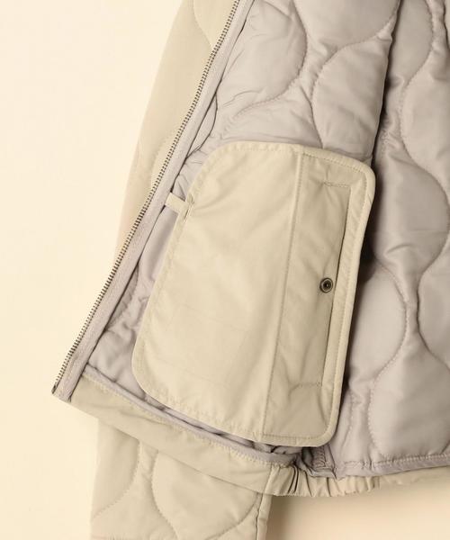 coen(コーエン)の「【手洗いできる】TUFLEX(タフレックス)×Thermore(サーモア)キルティングショートコート(ブルゾン・レディース・ナチュラル/オリーブ/ピンク・LARGE/MEDIUM)」の20枚目の写真