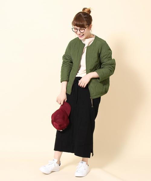 coen(コーエン)の「【手洗いできる】TUFLEX(タフレックス)×Thermore(サーモア)キルティングショートコート(ブルゾン・レディース・ナチュラル/オリーブ/ピンク・LARGE/MEDIUM)」の22枚目の写真