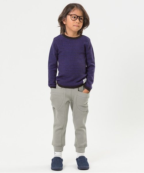 F.O.KIDS（エフオーキッズ）の「マチ付きカットパンツ_裏シャギー（その他パンツ・キッズ・インディゴブルー/ブラック/グレー・110/130/100/120/90/95/140/80）」の6枚目の写真