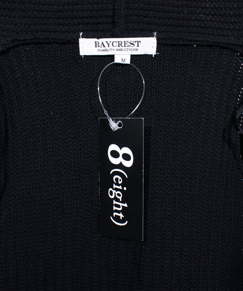 ８(eight)（エイト）の「ニット コーディガン ガウン（カーディガン/ボレロ・メンズ・ブラック/ベージュ/ピンク/ネイビー・LARGE/MEDIUM）」の11枚目の写真