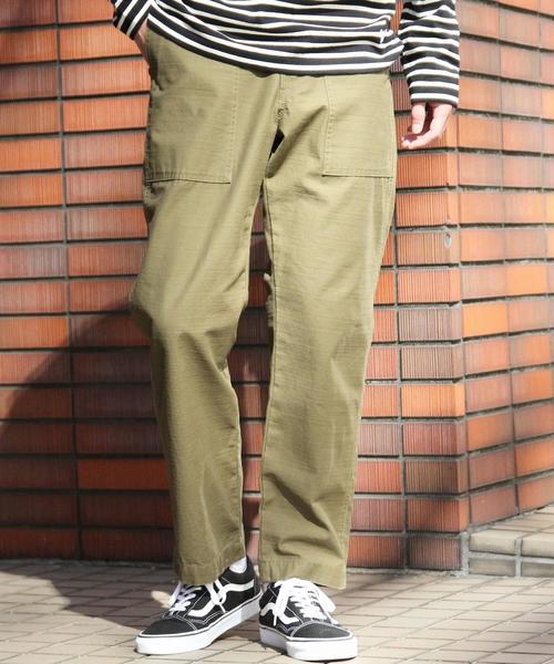 coen（コーエン）の「バックサテンベイカーパンツ（その他パンツ・メンズ・オリーブ/ネイビー・SMALL/MEDIUM/LARGE/X-LARGE）」の2枚目の写真