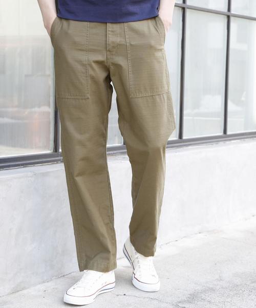 coen（コーエン）の「バックサテンベイカーパンツ（その他パンツ・メンズ・オリーブ/ネイビー・SMALL/MEDIUM/LARGE/X-LARGE）」の3枚目の写真