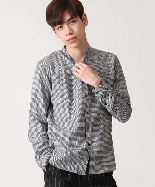 ZIP FIVE（ジップファイブ）の「ブロードバンドカラー長袖シャツ（シャツ/ブラウス・メンズ・ブルー系その他/ブルー系その他2/パープル/サックスブルー/チャコール/ブラウン系その他/ブラック/オフホワイト/ブルー/レッド系その他/ネイビー/ピンク/ブルー系その他3/ダークネイビー/グレー系その他/ダークグリーン/オリーブ/ホワイト系その他/テラコッタ/ハウンドトゥース・X-SMALL/MEDIUM/SMALL/X-LARGE/LARGE/XX-LARGE）」の20枚目の写真