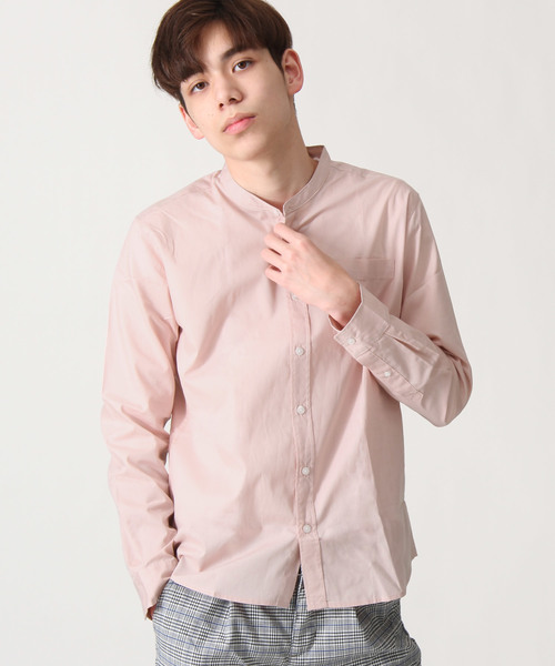 ZIP FIVE（ジップファイブ）の「ブロードバンドカラー長袖シャツ（シャツ/ブラウス・メンズ・ブルー系その他/ブルー系その他2/パープル/サックスブルー/チャコール/ブラウン系その他/ブラック/オフホワイト/ブルー/レッド系その他/ネイビー/ピンク/ブルー系その他3/ダークネイビー/グレー系その他/ダークグリーン/オリーブ/ホワイト系その他/テラコッタ/ハウンドトゥース・X-SMALL/MEDIUM/SMALL/X-LARGE/LARGE/XX-LARGE）」の18枚目の写真