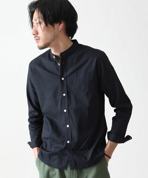 ZIP FIVE（ジップファイブ）の「ブロードバンドカラー長袖シャツ（シャツ/ブラウス・メンズ・ブルー系その他/ブルー系その他2/パープル/サックスブルー/チャコール/ブラウン系その他/ブラック/オフホワイト/ブルー/レッド系その他/ネイビー/ピンク/ブルー系その他3/ダークネイビー/グレー系その他/ダークグリーン/オリーブ/ホワイト系その他/テラコッタ/ハウンドトゥース・X-SMALL/MEDIUM/SMALL/X-LARGE/LARGE/XX-LARGE）」の15枚目の写真