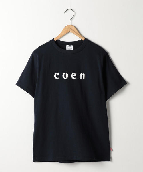coen（コーエン）の「【MENS】coen(コーエン)ロゴTシャツ（Tシャツ/カットソー・メンズ・ネイビー/ライトピンク/ブラック/ホワイト・X-LARGE/MEDIUM/SMALL/LARGE）」の3枚目の写真