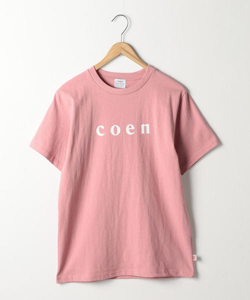 coen（コーエン）の「【MENS】coen(コーエン)ロゴTシャツ（Tシャツ/カットソー・メンズ・ネイビー/ライトピンク/ブラック/ホワイト・X-LARGE/MEDIUM/SMALL/LARGE）」の4枚目の写真