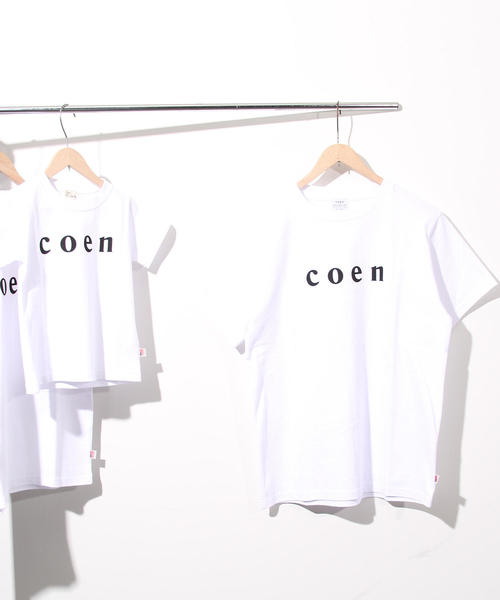 coen（コーエン）の「【MENS】coen(コーエン)ロゴTシャツ（Tシャツ/カットソー・メンズ・ネイビー/ライトピンク/ブラック/ホワイト・X-LARGE/MEDIUM/SMALL/LARGE）」の2枚目の写真