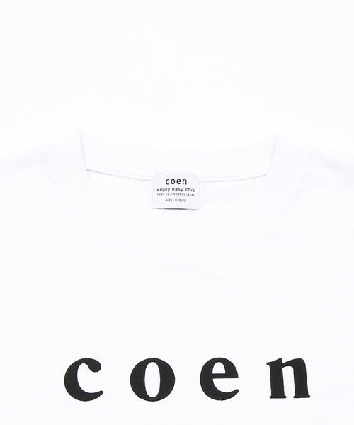 coen（コーエン）の「【MENS】coen(コーエン)ロゴTシャツ（Tシャツ/カットソー・メンズ・ネイビー/ライトピンク/ブラック/ホワイト・X-LARGE/MEDIUM/SMALL/LARGE）」の19枚目の写真