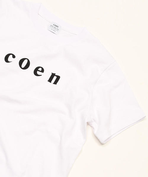 coen（コーエン）の「【MENS】coen(コーエン)ロゴTシャツ（Tシャツ/カットソー・メンズ・ネイビー/ライトピンク/ブラック/ホワイト・X-LARGE/MEDIUM/SMALL/LARGE）」の6枚目の写真