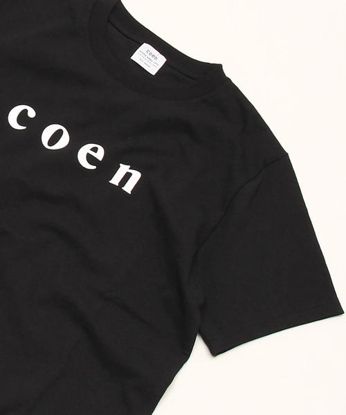 coen（コーエン）の「【MENS】coen(コーエン)ロゴTシャツ（Tシャツ/カットソー・メンズ・ネイビー/ライトピンク/ブラック/ホワイト・X-LARGE/MEDIUM/SMALL/LARGE）」の5枚目の写真