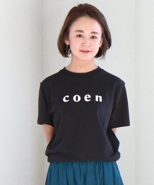 coen（コーエン）の「【MENS】coen(コーエン)ロゴTシャツ（Tシャツ/カットソー・メンズ・ネイビー/ライトピンク/ブラック/ホワイト・X-LARGE/MEDIUM/SMALL/LARGE）」の21枚目の写真