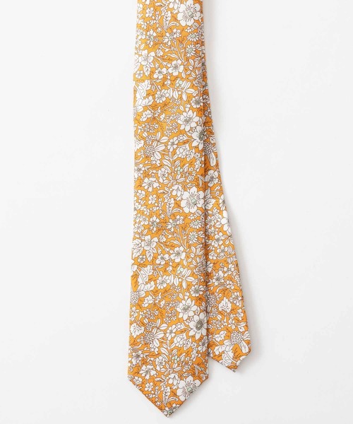 Quit Running（クイトランニング）の「ピュアシルク100% ネクタイ　花柄 ナロータイ（ネクタイ・メンズ・ブラック/パープル/ブラウン/オレンジ/バーガンディー/ネイビー・FREE）」の14枚目の写真