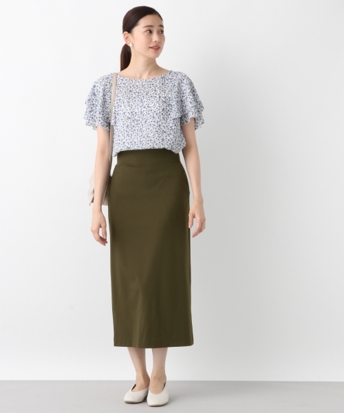 LEPSIM（レプシィム）の「レーヨンナイロンPUカットスカート　802270（スカート・レディース・ライトグレー/ブラック/カーキ・MEDIUM/LARGE）」の12枚目の写真