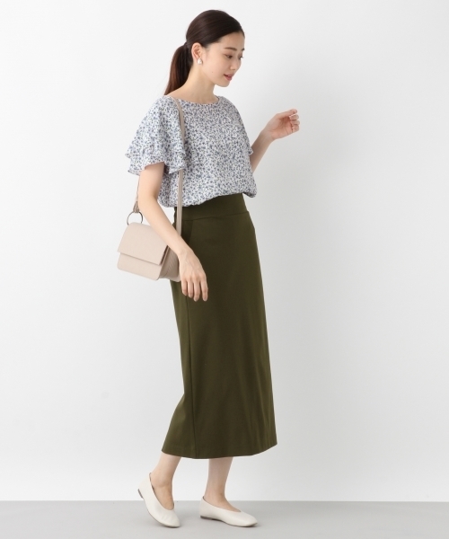 LEPSIM（レプシィム）の「レーヨンナイロンPUカットスカート　802270（スカート・レディース・ライトグレー/ブラック/カーキ・MEDIUM/LARGE）」の13枚目の写真