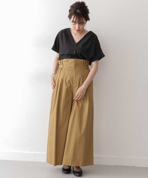 ITEMS URBANRESEARCH（アイテムズ アーバンリサーチ）の「フレンチソデブラウス（シャツ/ブラウス・レディース・ブラック/パープル/グリーン/ベージュ系その他・FREE）」の7枚目の写真