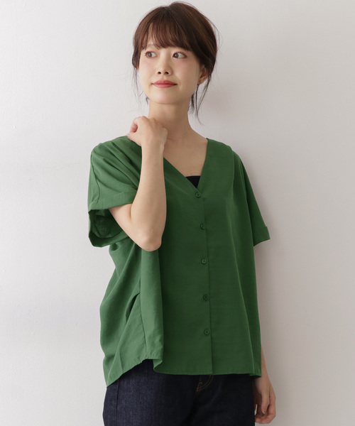 ITEMS URBANRESEARCH（アイテムズ アーバンリサーチ）の「フレンチソデブラウス（シャツ/ブラウス・レディース・ブラック/パープル/グリーン/ベージュ系その他・FREE）」の10枚目の写真