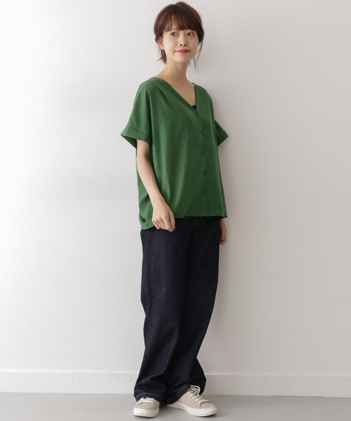 ITEMS URBANRESEARCH（アイテムズ アーバンリサーチ）の「フレンチソデブラウス（シャツ/ブラウス・レディース・ブラック/パープル/グリーン/ベージュ系その他・FREE）」の11枚目の写真