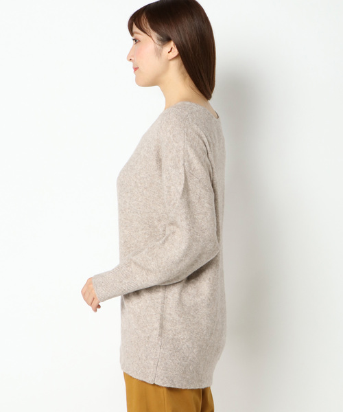 LBC(エルビーシー)の「ヤクウールブレンドニットチュニック(ニット/セーター・レディース・ベージュ/グレー/ブルー・M/L)」の8枚目の写真