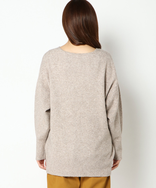 LBC(エルビーシー)の「ヤクウールブレンドニットチュニック(ニット/セーター・レディース・ベージュ/グレー/ブルー・M/L)」の9枚目の写真