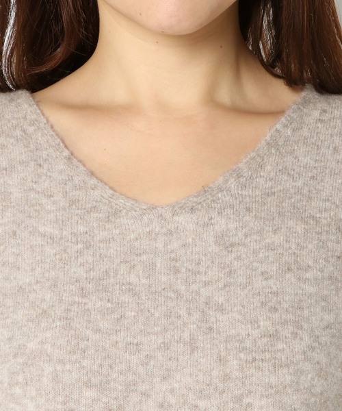 LBC(エルビーシー)の「ヤクウールブレンドニットチュニック(ニット/セーター・レディース・ベージュ/グレー/ブルー・M/L)」の13枚目の写真