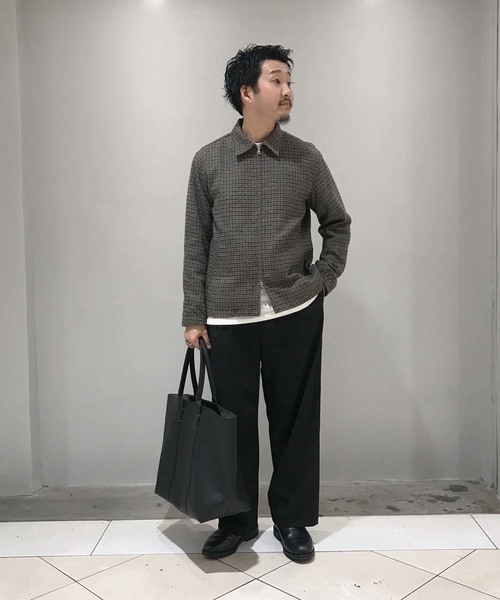 ADAM ET ROPE'（アダムエロペ）の「2WAYフェイクレザービッグトートバッグ（トートバッグ・メンズ・ブラック/グレー・FREE）」の17枚目の写真