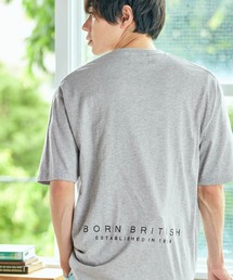 ▽WEB限定 MONO-MART×KANGOL 別注ロゴ刺繍 プリント半袖Tee オーバーサイズカットソー ワッペン トップス