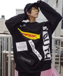 NEOPRANE PRINT CREW NECK F/ネオプレーンプリントクルースウェット