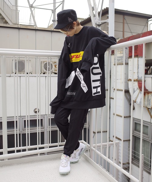 rovtski（ロフトスキー）の「NEOPRANE PRINT CREW NECK F/ネオプレーンプリントクルースウェット（スウェット・レディース・ホワイト/ブラック・FREE）」の5枚目の写真