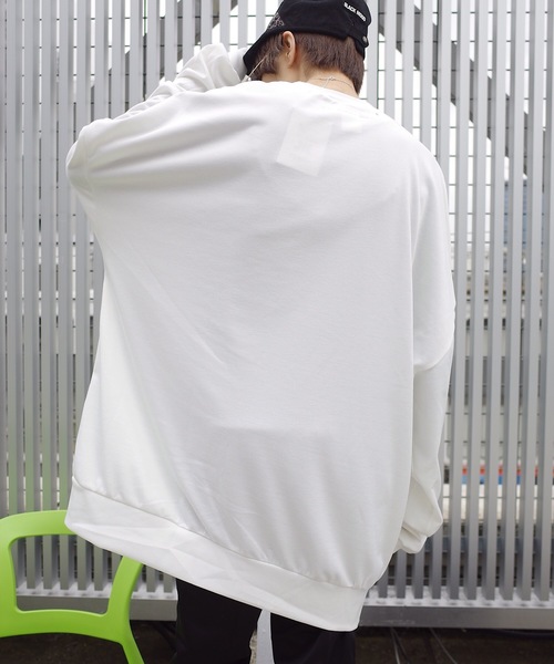 rovtski（ロフトスキー）の「NEOPRANE PRINT CREW NECK F/ネオプレーンプリントクルースウェット（スウェット・レディース・ホワイト/ブラック・FREE）」の13枚目の写真