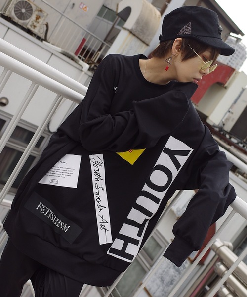 rovtski（ロフトスキー）の「NEOPRANE PRINT CREW NECK F/ネオプレーンプリントクルースウェット（スウェット・レディース・ホワイト/ブラック・FREE）」の15枚目の写真