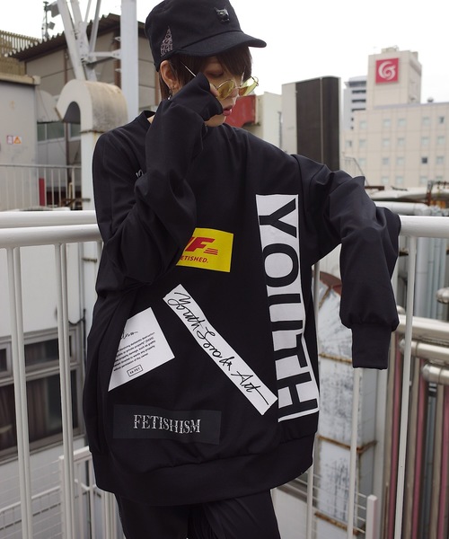 rovtski（ロフトスキー）の「NEOPRANE PRINT CREW NECK F/ネオプレーンプリントクルースウェット（スウェット・レディース・ホワイト/ブラック・FREE）」の16枚目の写真