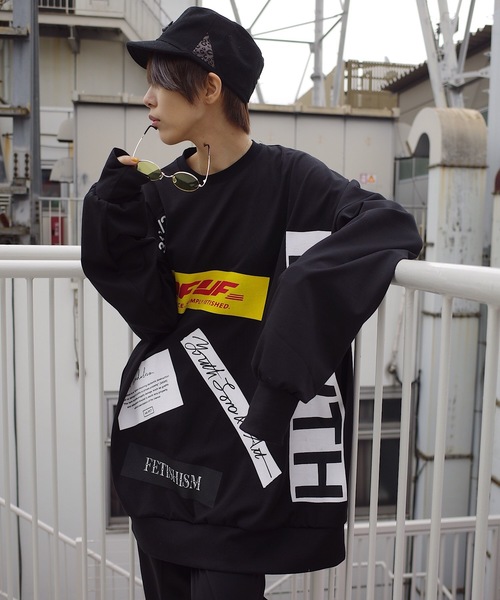 rovtski（ロフトスキー）の「NEOPRANE PRINT CREW NECK F/ネオプレーンプリントクルースウェット（スウェット・レディース・ホワイト/ブラック・FREE）」の17枚目の写真