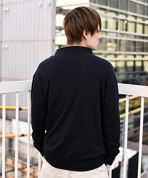 kutir（クティール）の「スタンドカラー裏毛トップス（スウェット・メンズ・ホワイト/ブラック/ベージュ・MEDIUM/LARGE）」の16枚目の写真