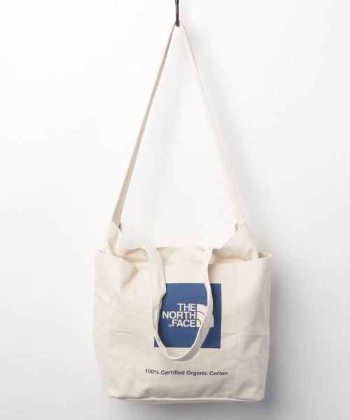 The North Face ザノースフェイス の The North Face Utility Tote ナチュラル X ソーダライトブルー トートバッグ Wear