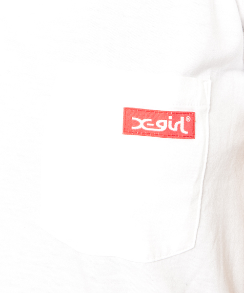 X-girl（エックスガール）の「VARIOUS S/S V-NECK DRESS（ワンピース・レディース・ホワイト/ブラック/グレー/ピンク・1/2）」の7枚目の写真