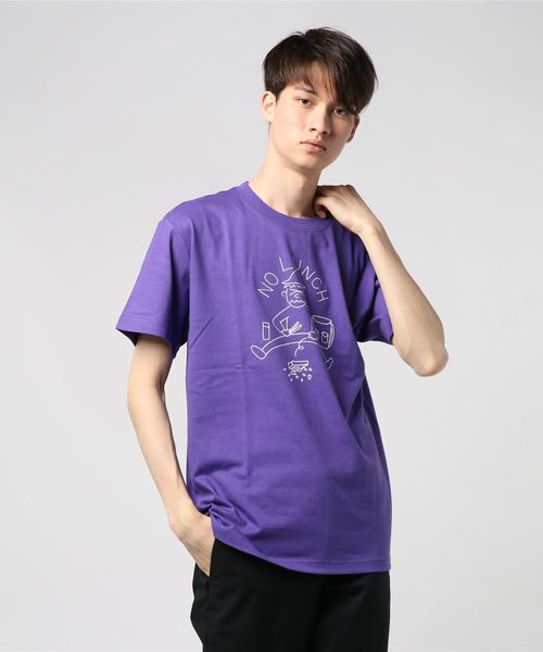 BAMBOO SHOOTS(バンブーシュート)の「BAMBOO SHOOTS / LUNCH(Tシャツ/カットソー・メンズ・ホワイト/パープル/ヘザーグレー・SMALL/MEDIUM/LARGE/X-LARGE)」の3枚目の写真
