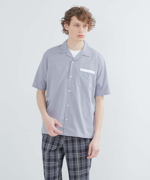 ABAHOUSE（アバハウス）の「【WEB別注】トロピカルオープンカラーシャツ（シャツ/ブラウス・メンズ・ベージュ/ブラック/ブルー/グレー/オレンジ系その他/ブルー系その他/ベージュ系その他/ブラック系その他/ホワイト・46/48/50）」の4枚目の写真