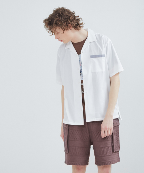 ABAHOUSE（アバハウス）の「【WEB別注】トロピカルオープンカラーシャツ（シャツ/ブラウス・メンズ・ベージュ/ブラック/ブルー/グレー/オレンジ系その他/ブルー系その他/ベージュ系その他/ブラック系その他/ホワイト・46/48/50）」の11枚目の写真